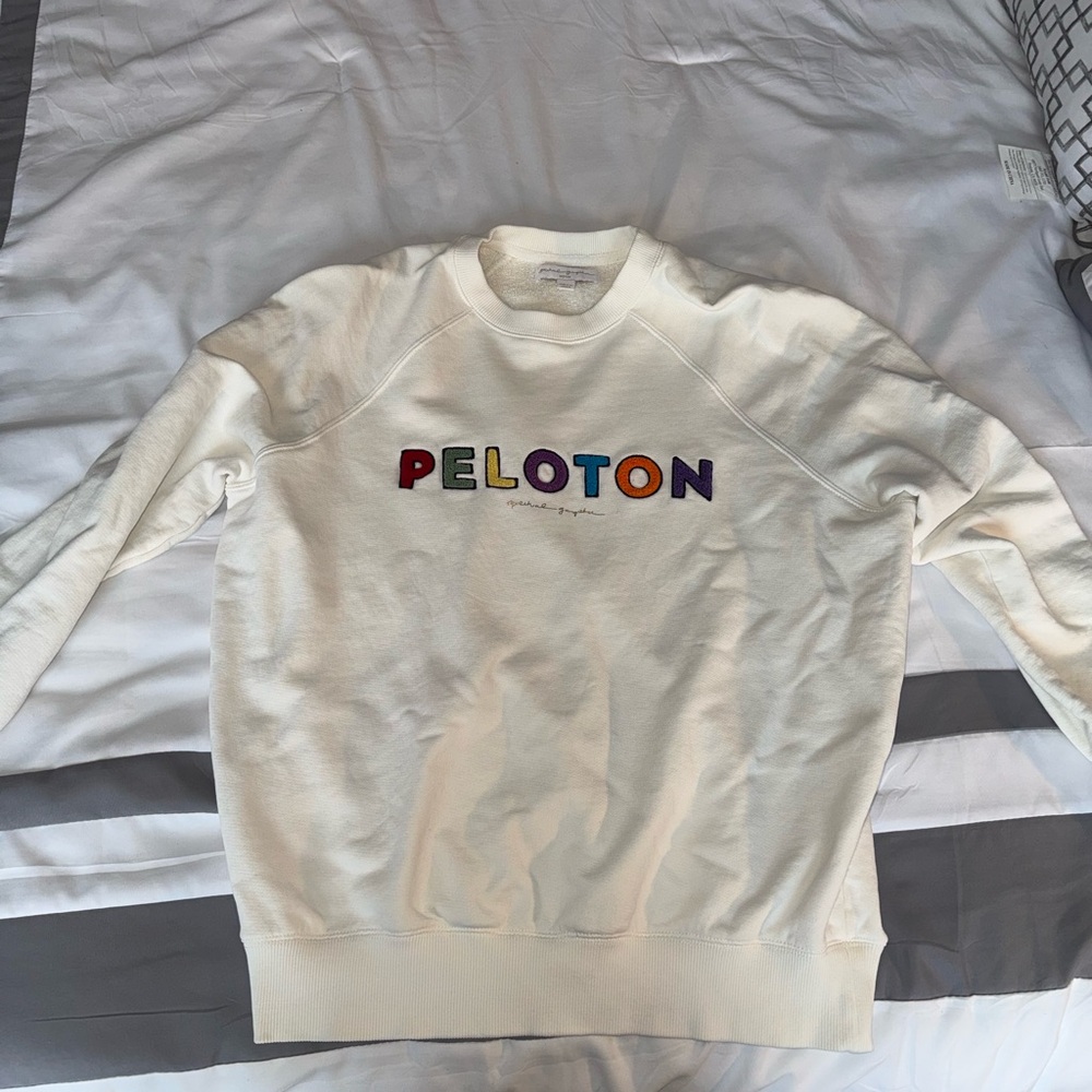 Spiritual Gangster Cream Sweatshirt with Multicolor Logo